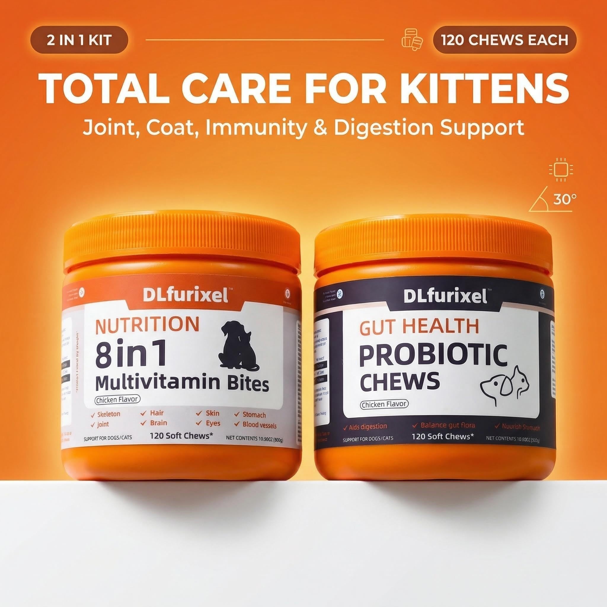 LFURIXEL Kitten Care Combo Pack