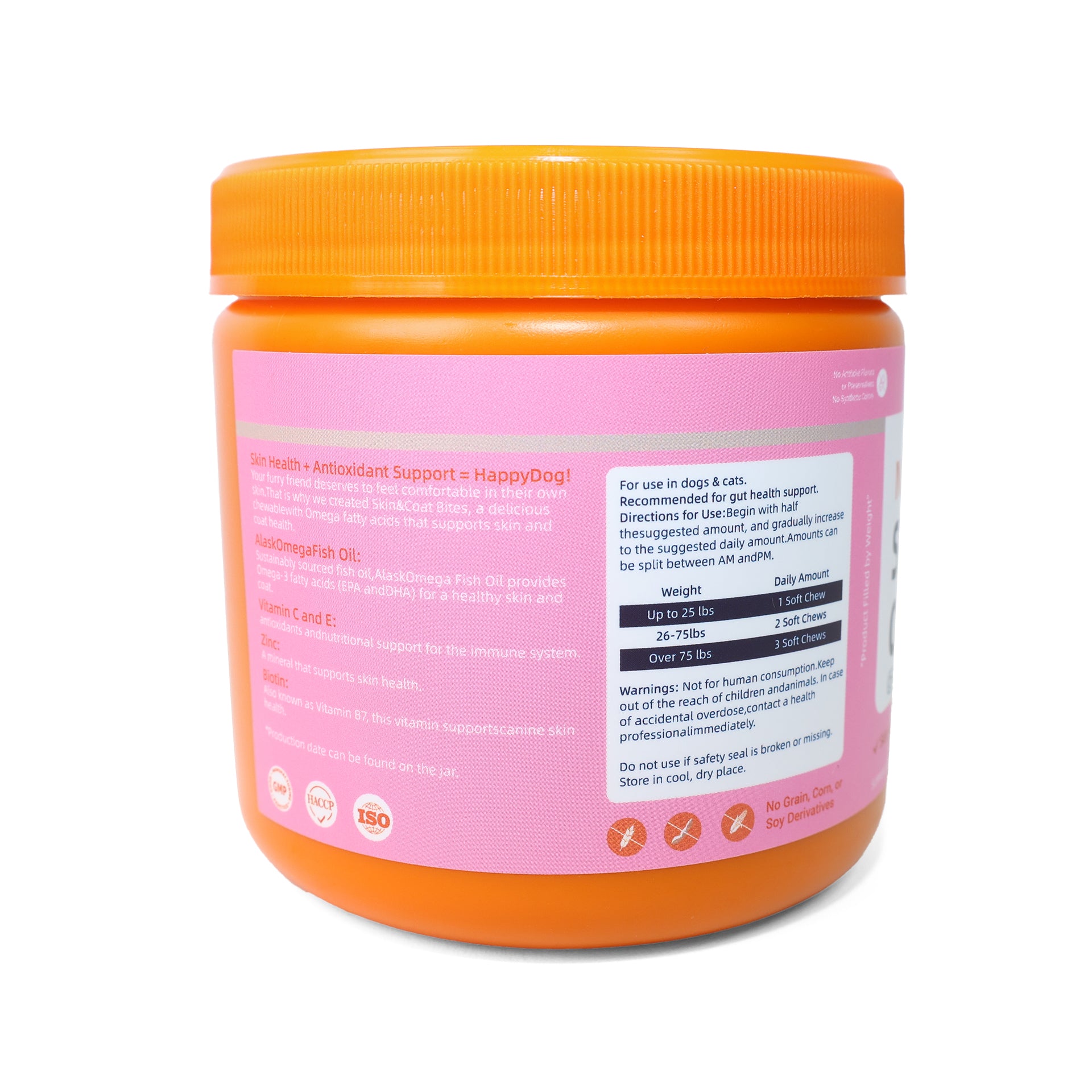DLFURIXEL Skin & Coat Health Soft Chews for Dogs & Cats