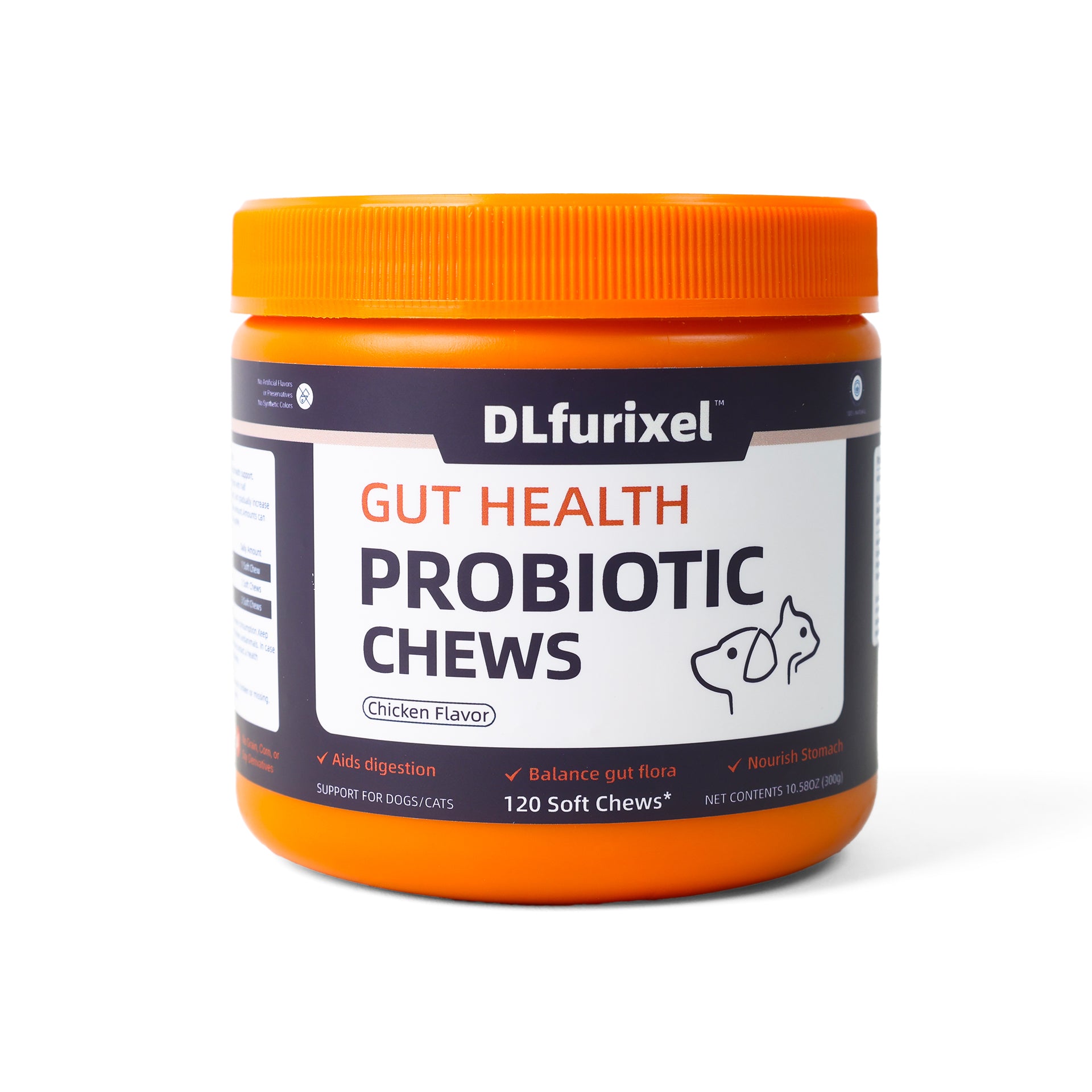 DLFURIXEL Probiotic Soft Chews for Dogs & Cats
