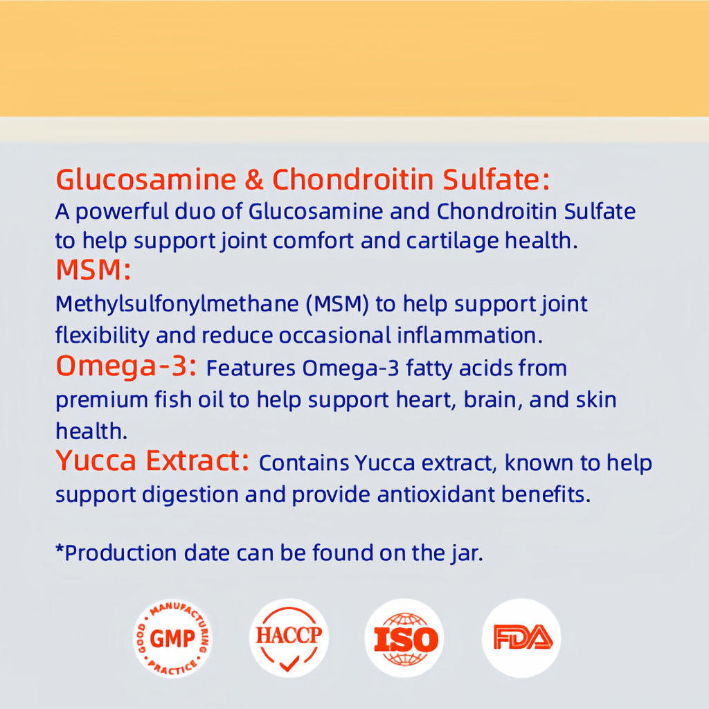 DLFURIXEL Glucosamine Chondroitin MSM Joint Care Soft Chews