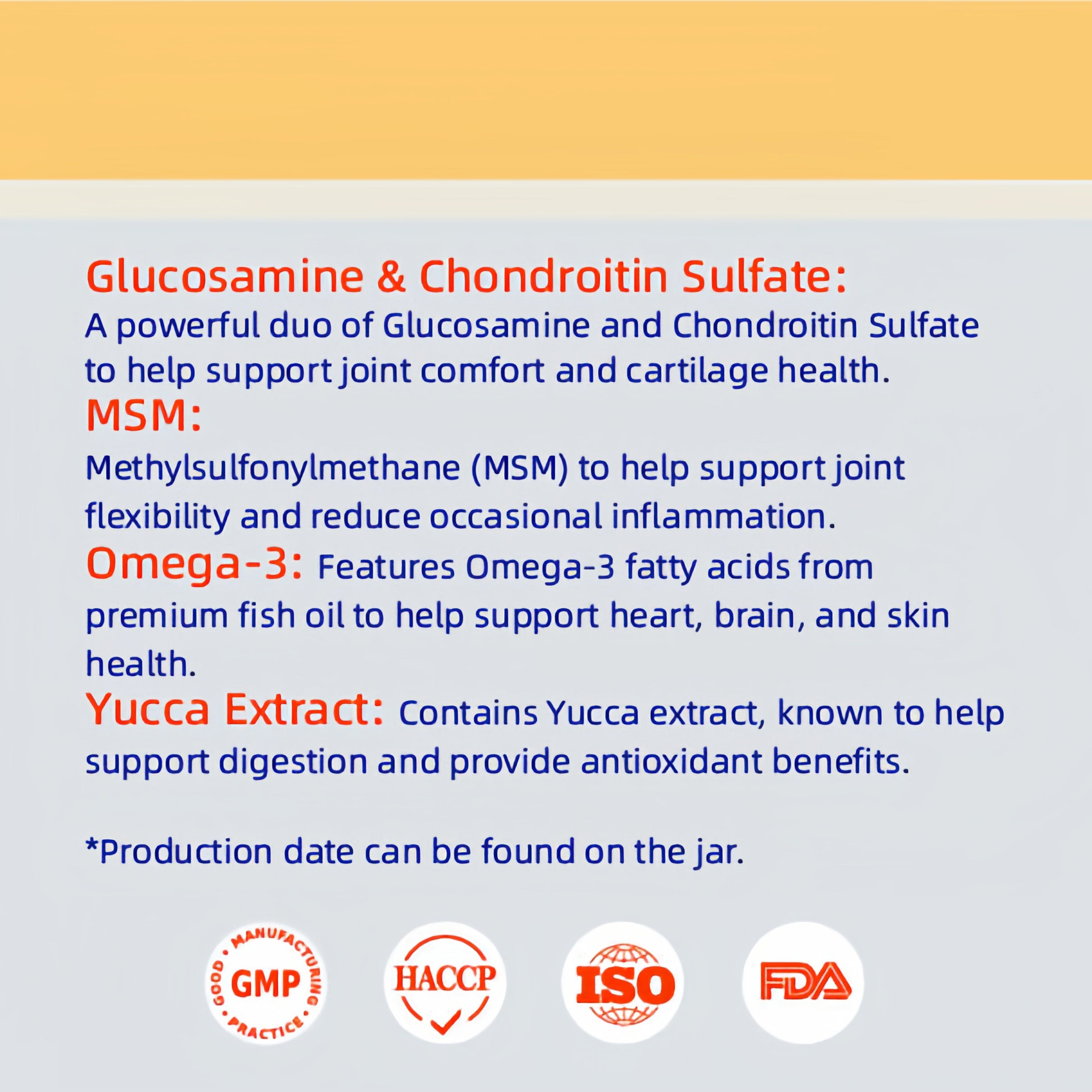 DLFURIXEL Glucosamine Chondroitin MSM Joint Care Soft Chews