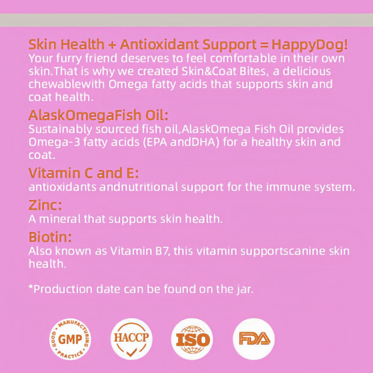 DLFURIXEL Skin & Coat Health Soft Chews for Dogs & Cats