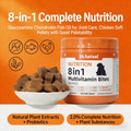 DLFURIXEL 8-in-1 Pet Soft Chews 300g - Joint, Gut & Skin Coat Support