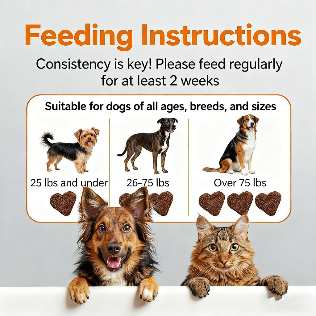 DLFURIXEL Probiotic Soft Chews for Dogs & Cats