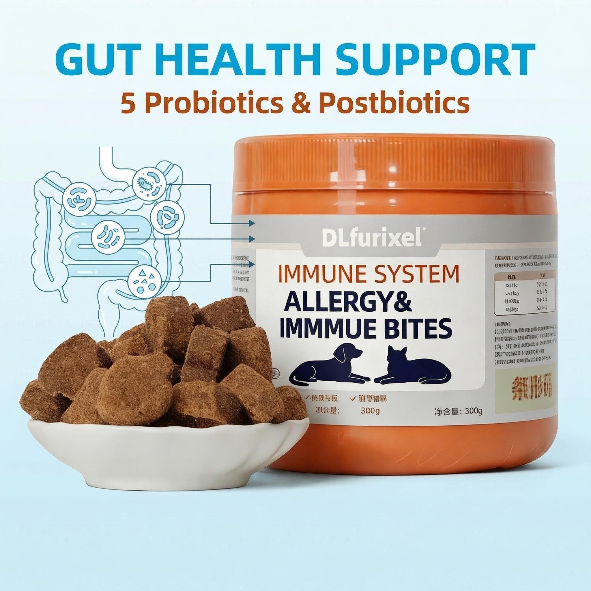 DLFURIXEL Colostrum Astragalus Soft Chews for Immune Support