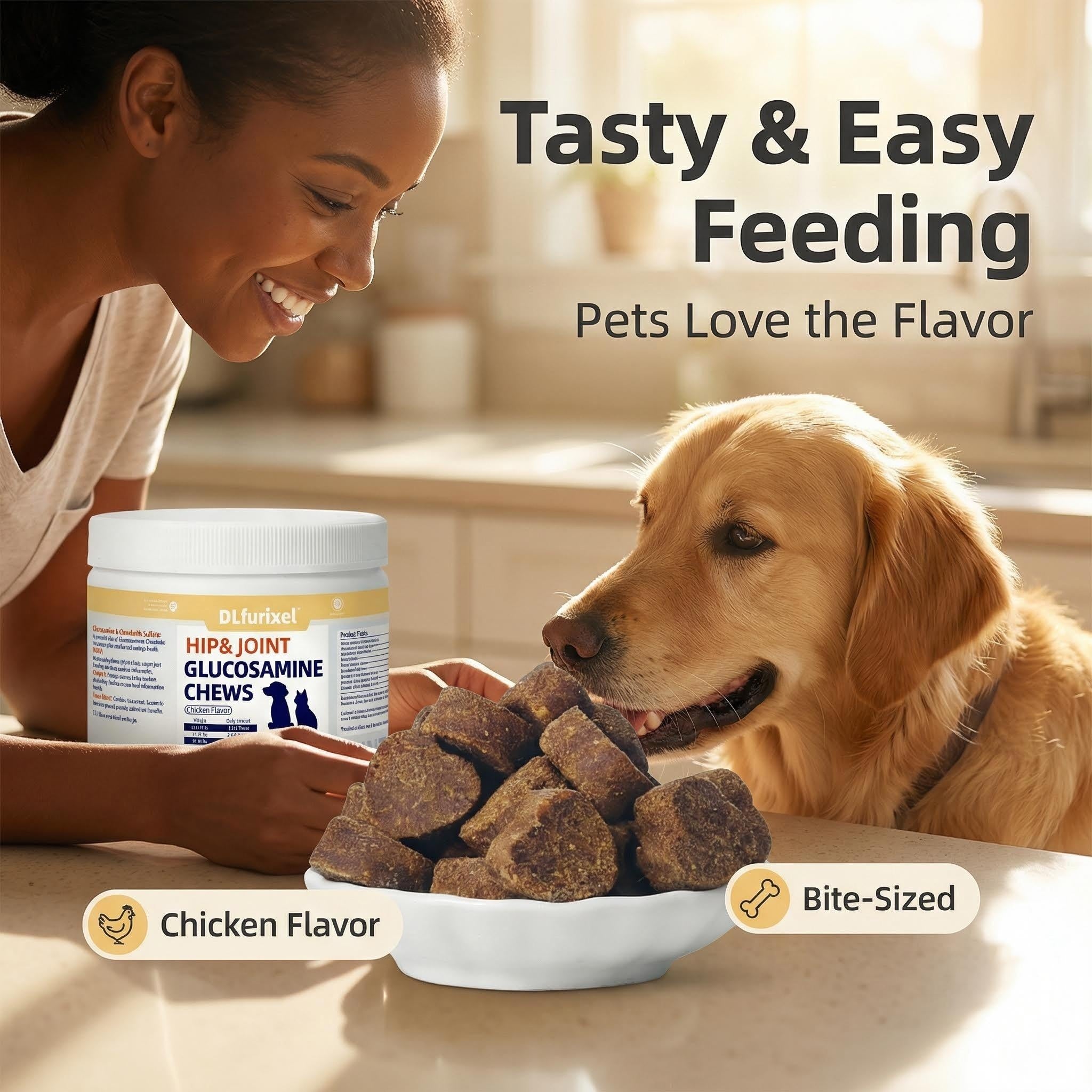DLFURIXEL Glucosamine Chondroitin MSM Joint Care Soft Chews
