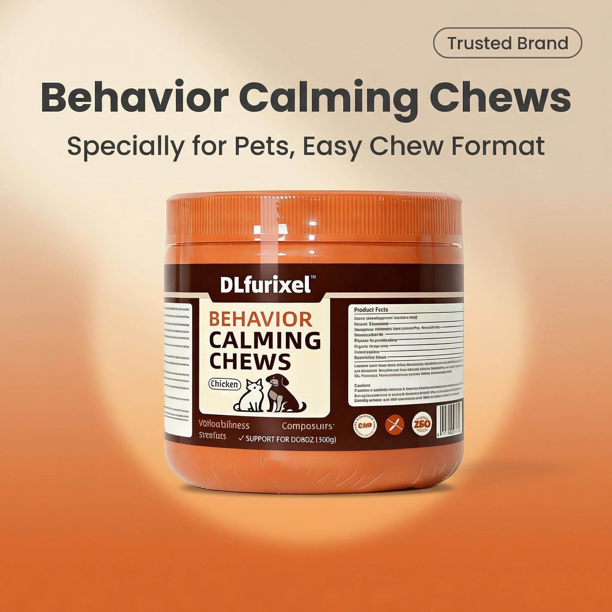 DLFURIXEL Calming Soft Chews – Anxiety & Stress Relief