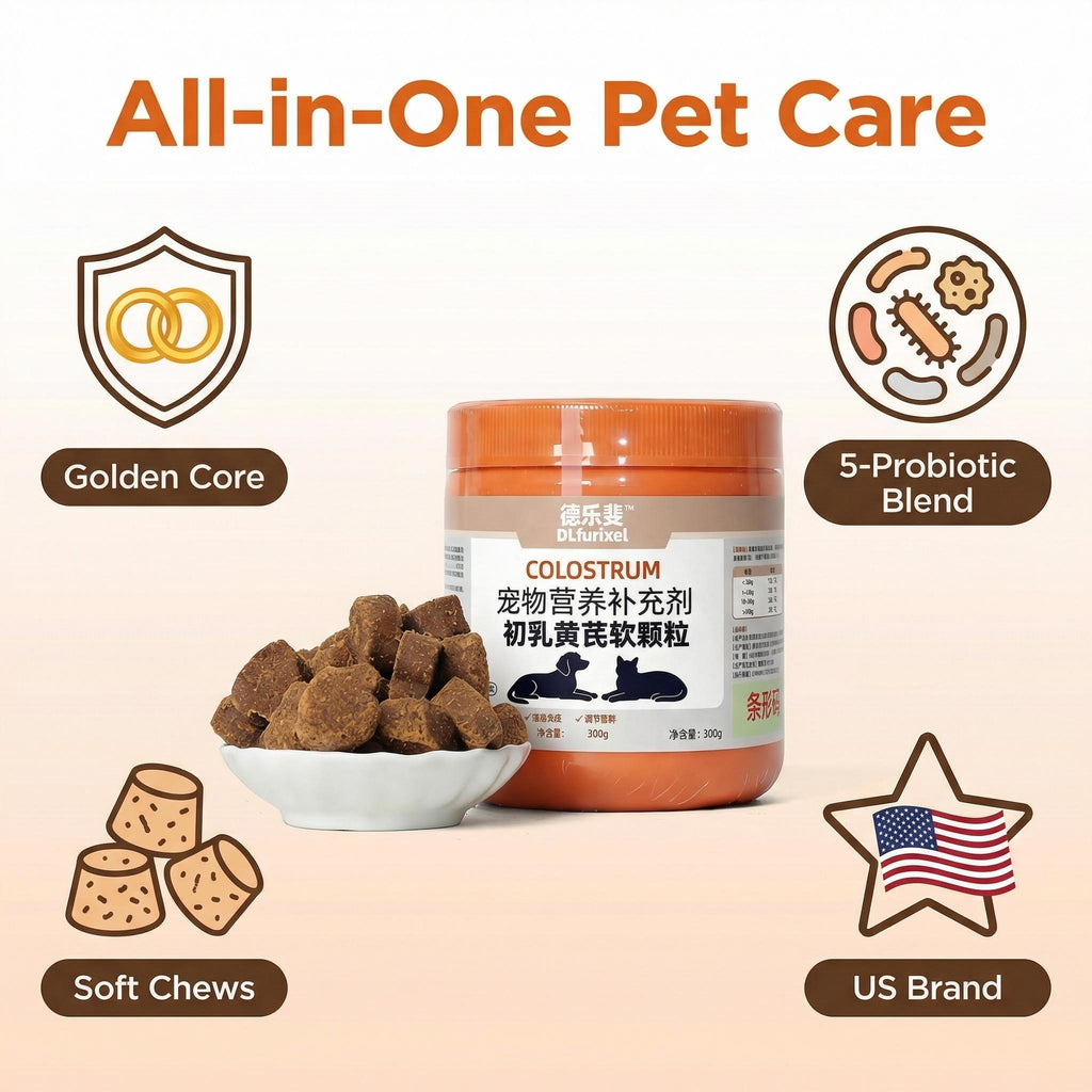 DLFURIXEL Colostrum Astragalus Soft Chews for Immune Support